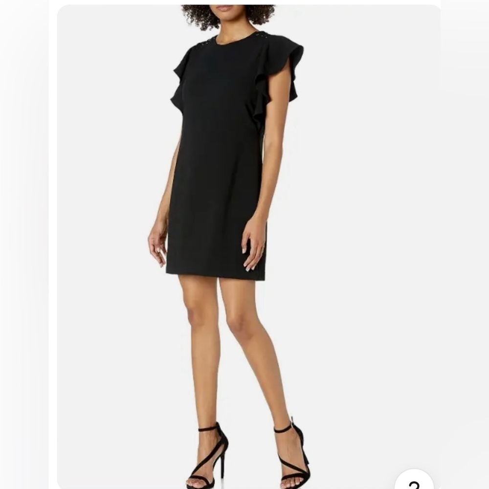 Laundry By Shelli Segal Black Midi Sheath Dress